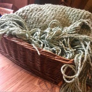 Hand Woven Blanket and Basket